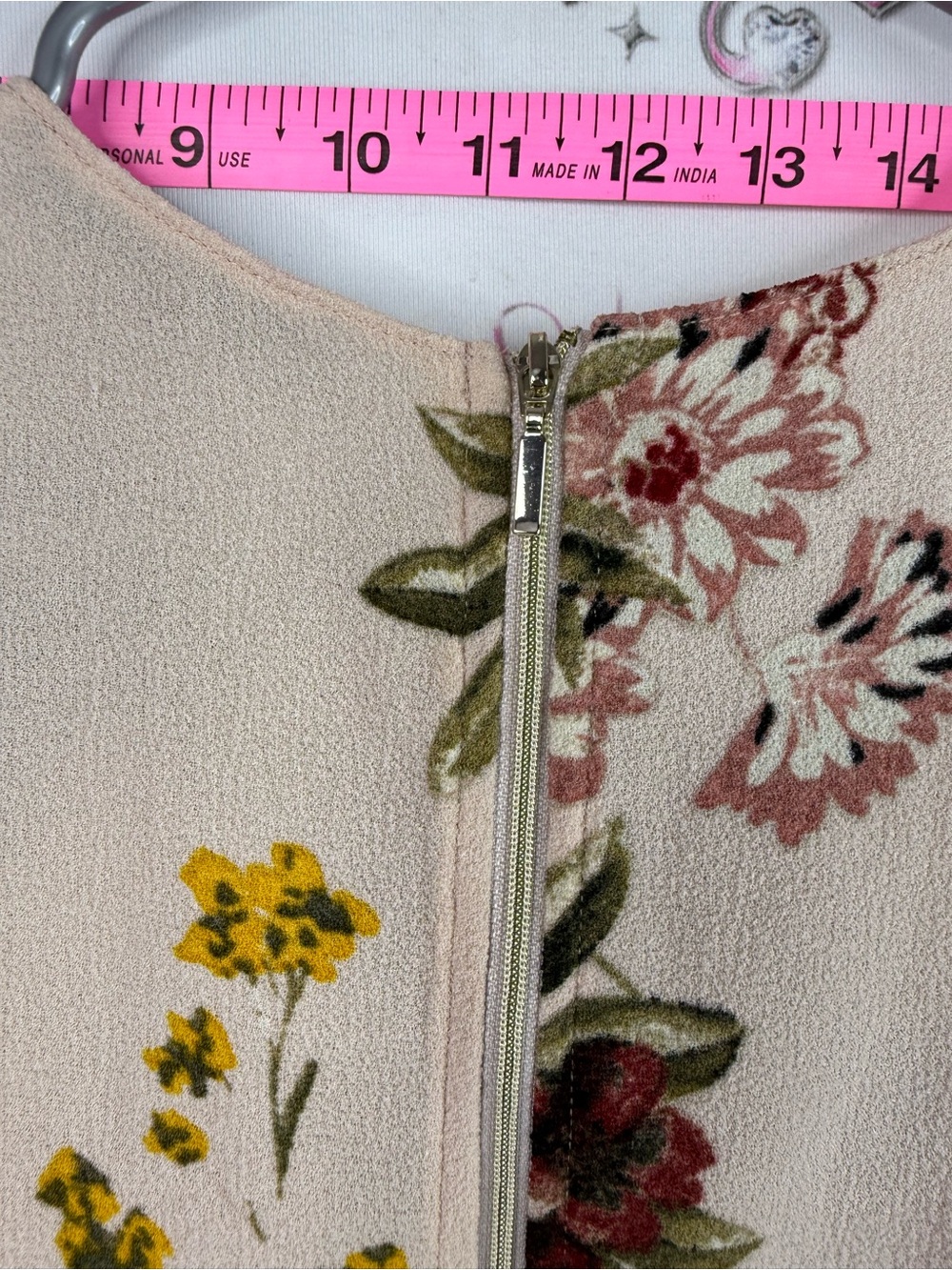 Dynamite dress flowers Cream Mini Dress with Burgundy & Green Floral Print - Picture 8 of 12